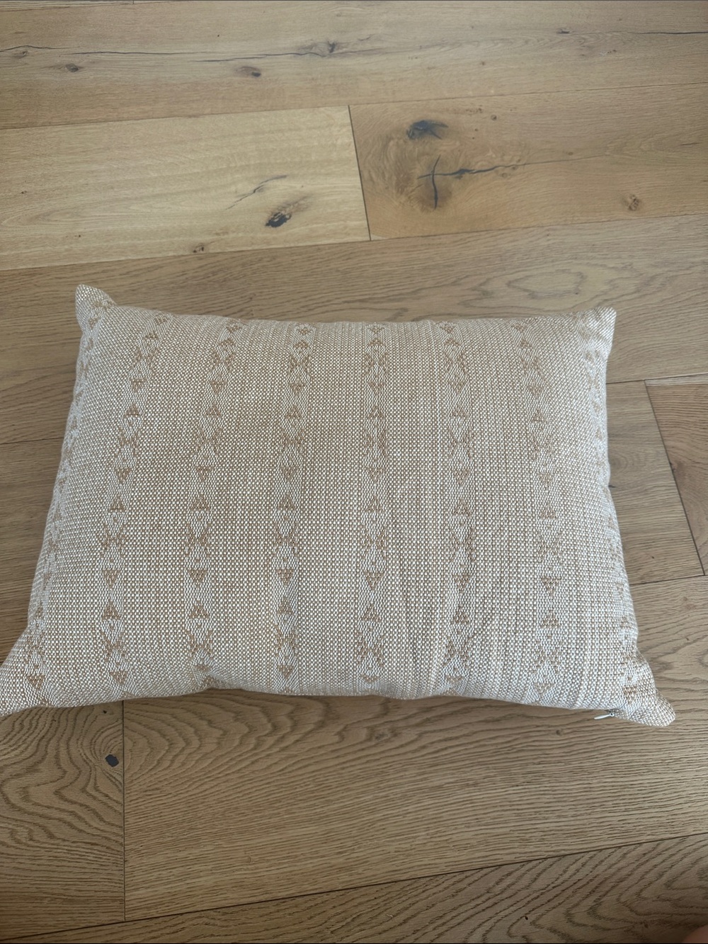 Studio McGee Neutral Beige Textured Decorative Throw Pillow 18x24